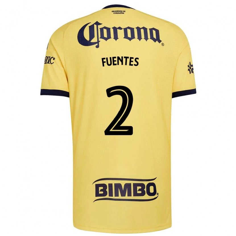 Danxen Kinder Luis Fuentes #2 Gelb Rot Schwarz Heimtrikot Trikot 2026/27 T-Shirt