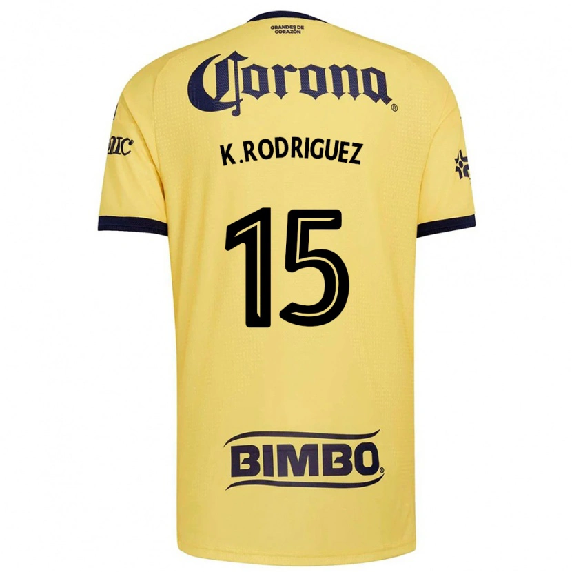 Danxen Kinder Kimberly Rodriguez #15 Gelb Rot Schwarz Heimtrikot Trikot 2026/27 T-Shirt