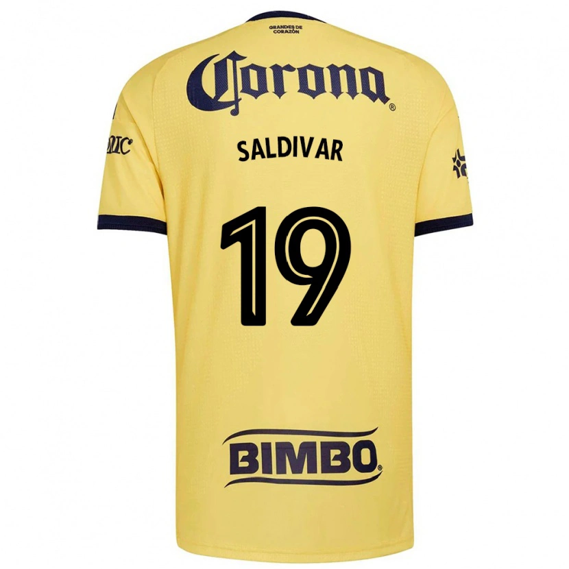 Danxen Kinder Montserrat Saldivar #19 Gelb Rot Schwarz Heimtrikot Trikot 2026/27 T-Shirt