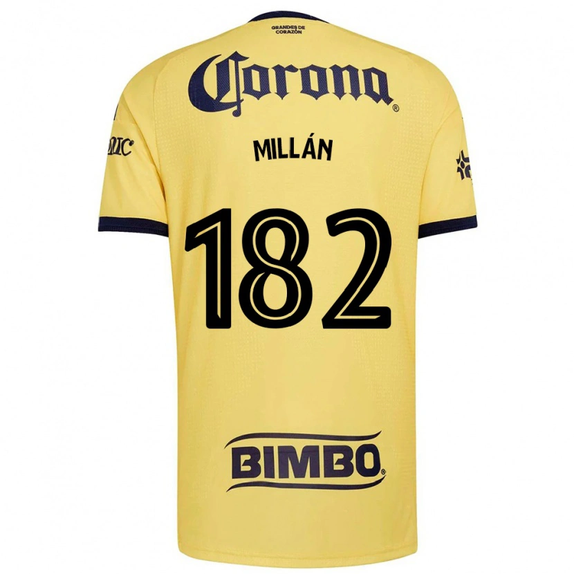 Danxen Kinder Daniel Millán #182 Gelb Rot Schwarz Heimtrikot Trikot 2026/27 T-Shirt