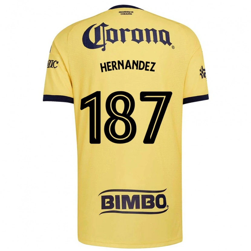 Danxen Kinder Miguel Hernández #187 Gelb Rot Schwarz Heimtrikot Trikot 2026/27 T-Shirt