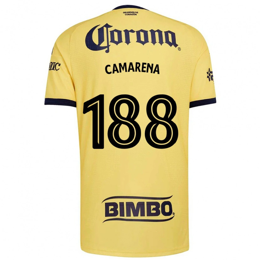 Danxen Kinder Santiago Camarena #188 Gelb Rot Schwarz Heimtrikot Trikot 2026/27 T-Shirt