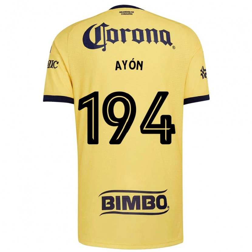 Danxen Kinder César Ayón #194 Gelb Rot Schwarz Heimtrikot Trikot 2026/27 T-Shirt