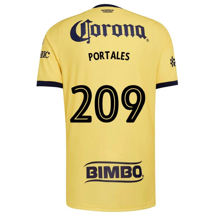 Danxen Kinder Walter Portales #209 Gelb Rot Schwarz Heimtrikot Trikot 2026/27 T-Shirt
