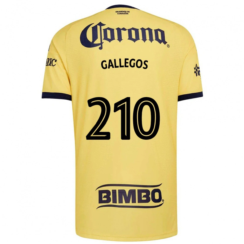 Danxen Kinder José Gallegos #210 Gelb Rot Schwarz Heimtrikot Trikot 2026/27 T-Shirt