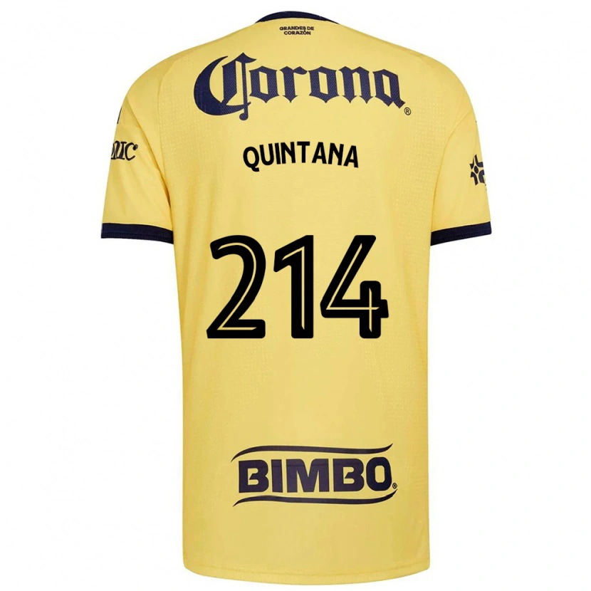 Danxen Kinder Diego Quintana #214 Gelb Rot Schwarz Heimtrikot Trikot 2026/27 T-Shirt