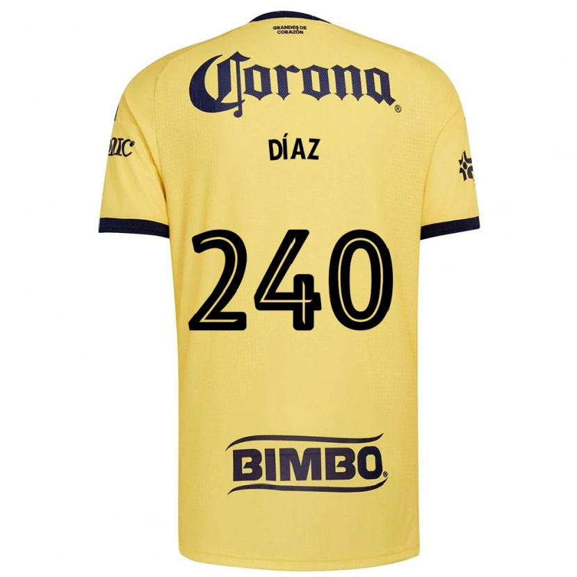 Danxen Kinder Julio Díaz #240 Gelb Rot Schwarz Heimtrikot Trikot 2026/27 T-Shirt