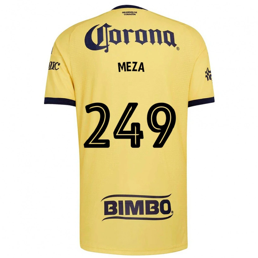 Danxen Kinder Enrique Meza #249 Gelb Rot Schwarz Heimtrikot Trikot 2026/27 T-Shirt