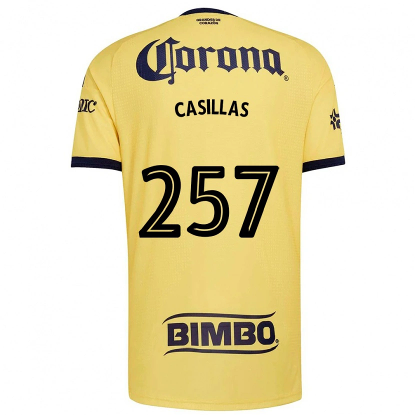 Danxen Kinder Iván Casillas #257 Gelb Rot Schwarz Heimtrikot Trikot 2026/27 T-Shirt