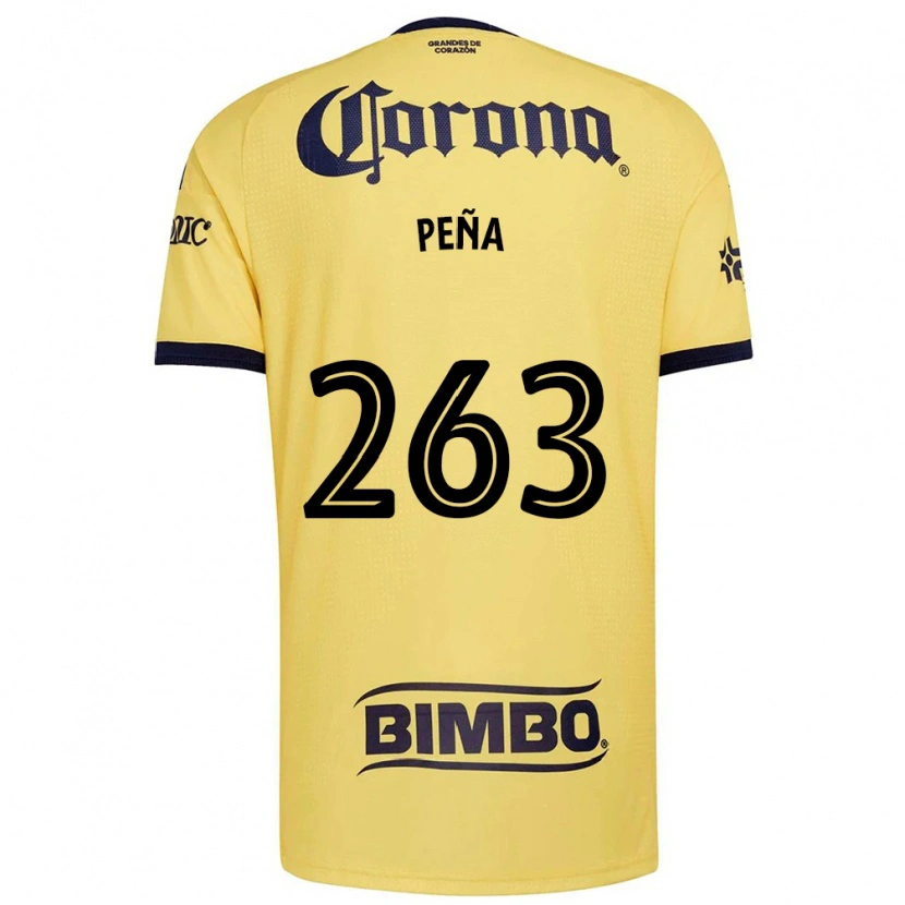 Danxen Kinder Nicolás Peña #263 Gelb Rot Schwarz Heimtrikot Trikot 2026/27 T-Shirt