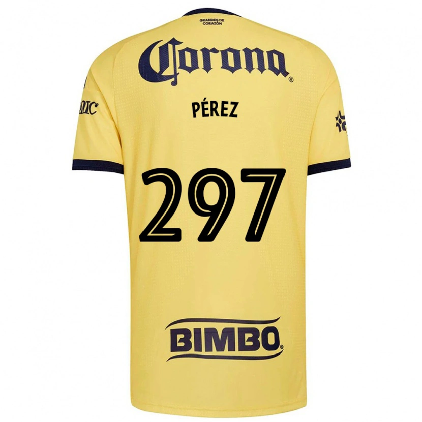 Danxen Kinder Froylan Pérez #297 Gelb Rot Schwarz Heimtrikot Trikot 2026/27 T-Shirt