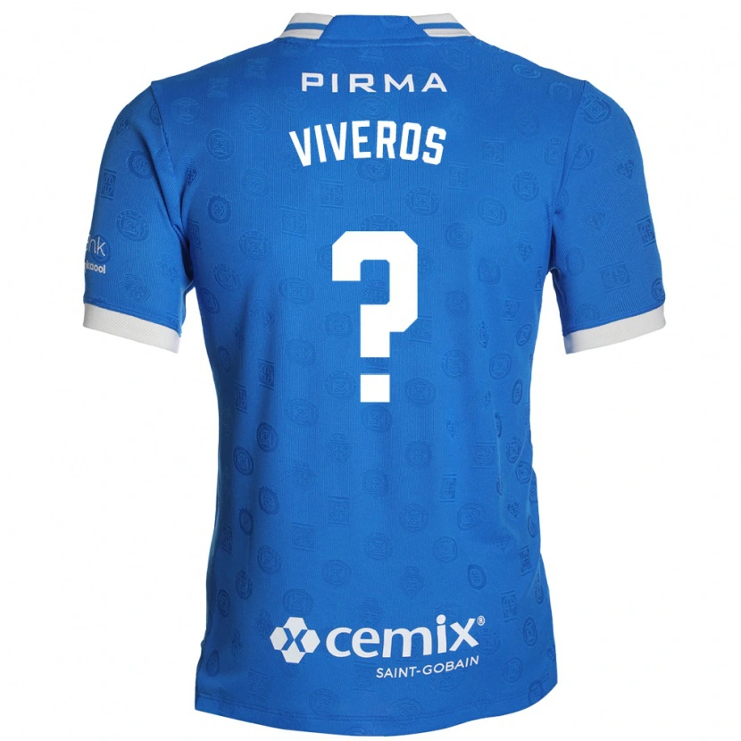 Danxen Kinder Axel Viveros #0 Blau Weiß Rot Heimtrikot Trikot 2026/27 T-Shirt