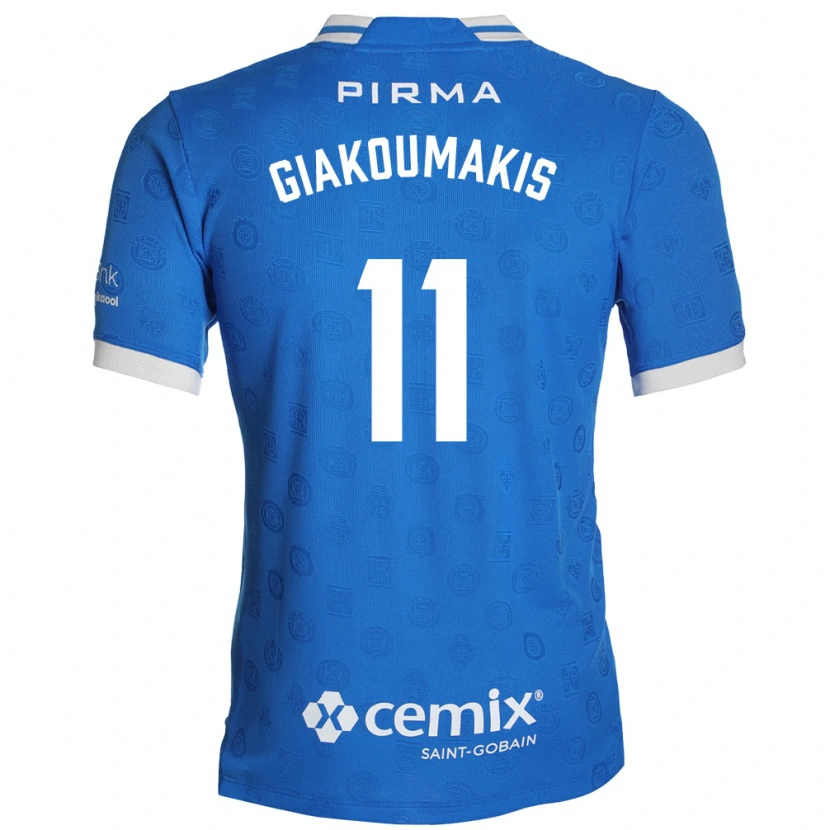 Danxen Kinder Georgios Giakoumakis #11 Blau Weiß Rot Heimtrikot Trikot 2026/27 T-Shirt