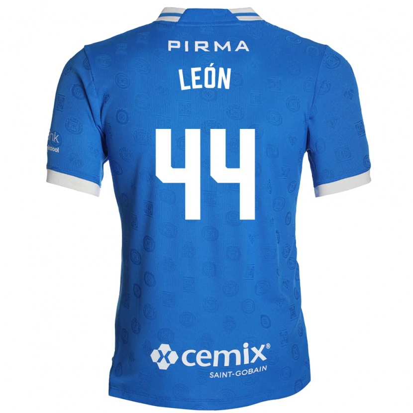 Danxen Kinder Cristhian León #44 Blau Weiß Rot Heimtrikot Trikot 2026/27 T-Shirt