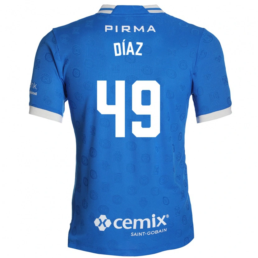 Danxen Kinder Josué Díaz #49 Blau Weiß Rot Heimtrikot Trikot 2026/27 T-Shirt