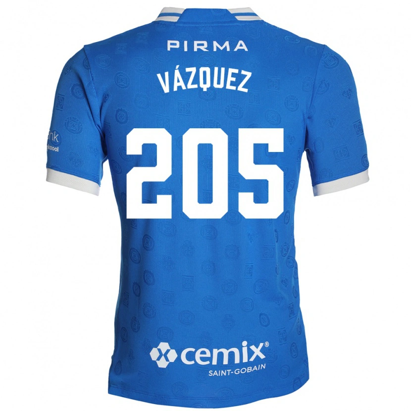 Danxen Kinder Jonathan Vázquez #205 Blau Weiß Rot Heimtrikot Trikot 2026/27 T-Shirt