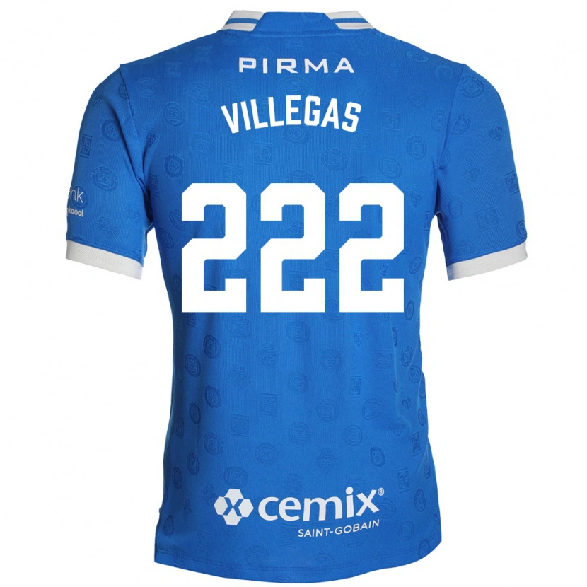 Danxen Kinder Eric Villegas #222 Blau Weiß Rot Heimtrikot Trikot 2026/27 T-Shirt