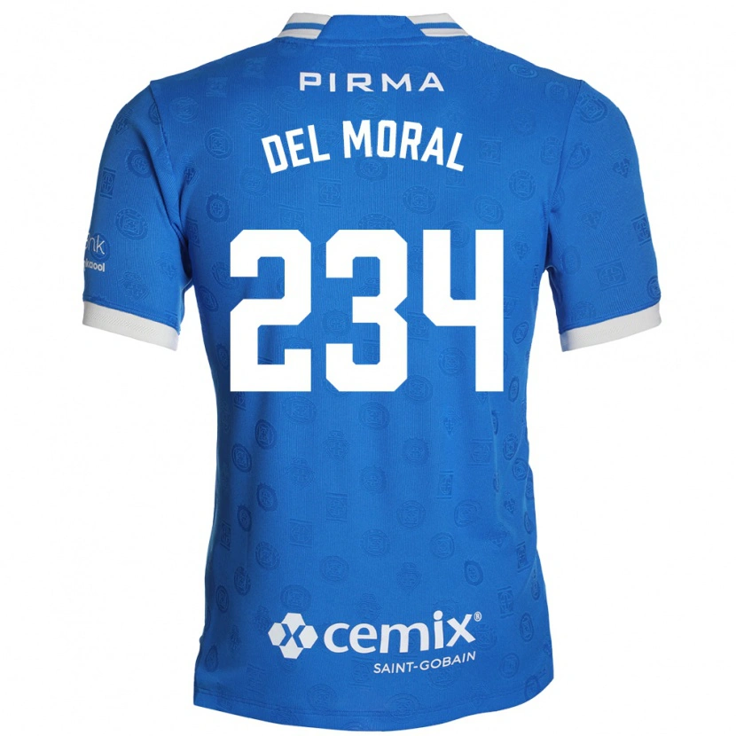 Danxen Kinder Matías Del Moral #234 Blau Weiß Rot Heimtrikot Trikot 2026/27 T-Shirt