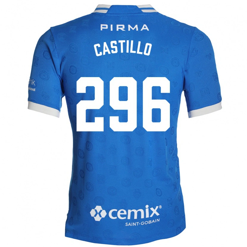 Danxen Kinder Eduardo Castillo #296 Blau Weiß Rot Heimtrikot Trikot 2026/27 T-Shirt
