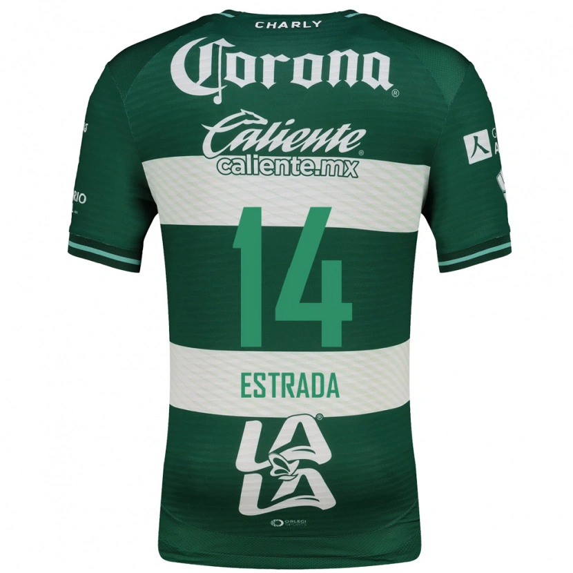 Danxen Kinder Katia Estrada #14 Grün Weiß Heimtrikot Trikot 2026/27 T-Shirt