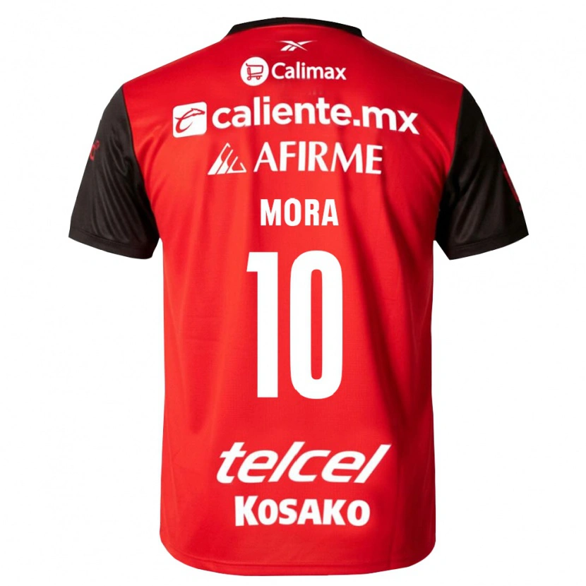 Danxen Kinder Gilberto Mora #10 Schwarz Rot Heimtrikot Trikot 2026/27 T-Shirt