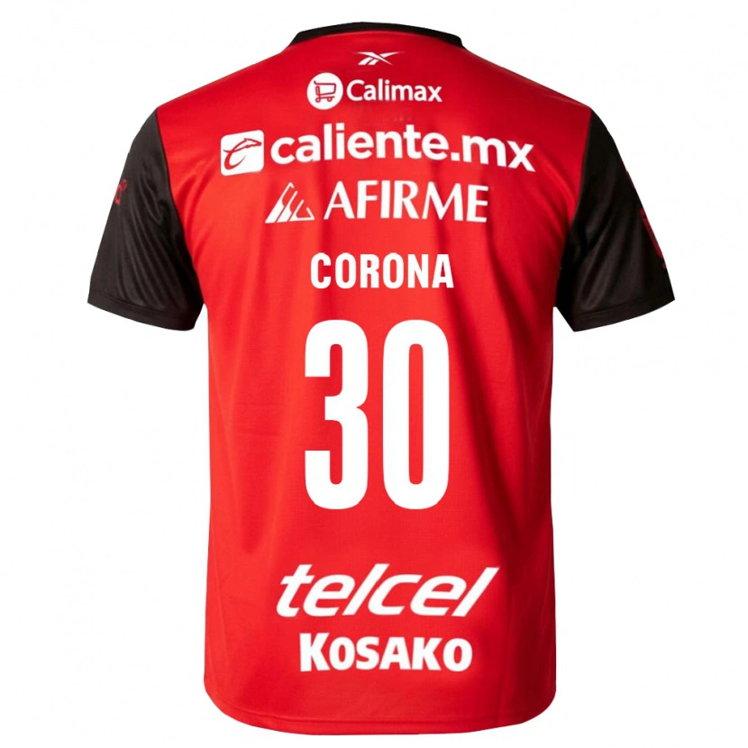 Danxen Kinder Jesús Corona #30 Schwarz Rot Heimtrikot Trikot 2026/27 T-Shirt