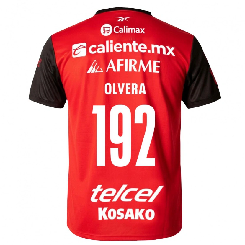 Danxen Kinder Ian Olvera #192 Schwarz Rot Heimtrikot Trikot 2026/27 T-Shirt
