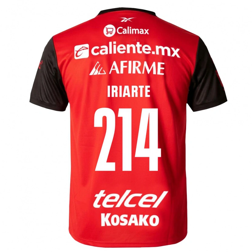 Danxen Kinder Oliver Iriarte #214 Schwarz Rot Heimtrikot Trikot 2026/27 T-Shirt
