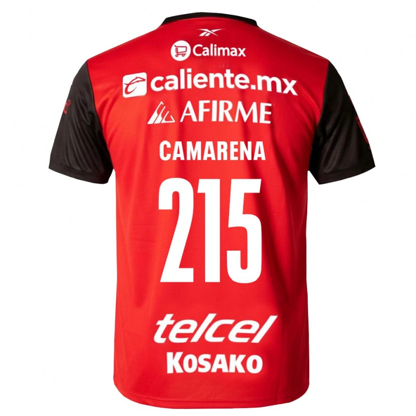 Danxen Kinder Mauricio Camarena #215 Schwarz Rot Heimtrikot Trikot 2026/27 T-Shirt