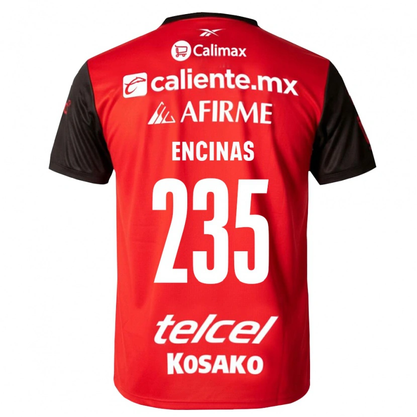 Danxen Kinder José Encinas #235 Schwarz Rot Heimtrikot Trikot 2026/27 T-Shirt