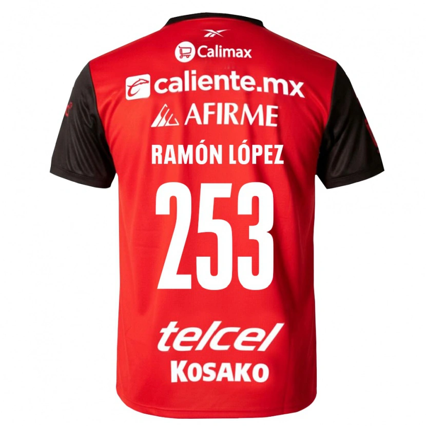 Danxen Kinder Juan Ramón López #253 Schwarz Rot Heimtrikot Trikot 2026/27 T-Shirt