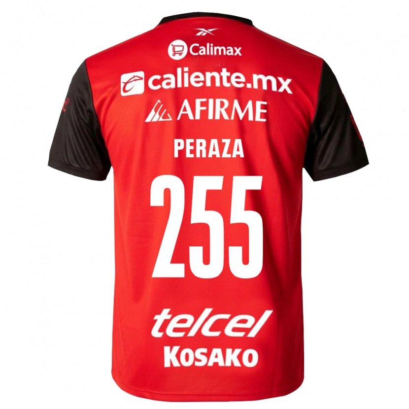 Danxen Kinder Daniel Peraza #255 Schwarz Rot Heimtrikot Trikot 2026/27 T-Shirt