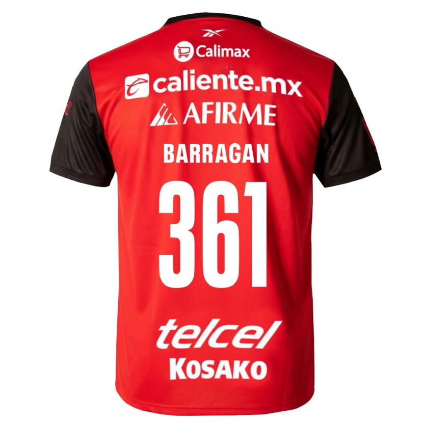 Danxen Kinder Jesús Barragán #361 Schwarz Rot Heimtrikot Trikot 2026/27 T-Shirt