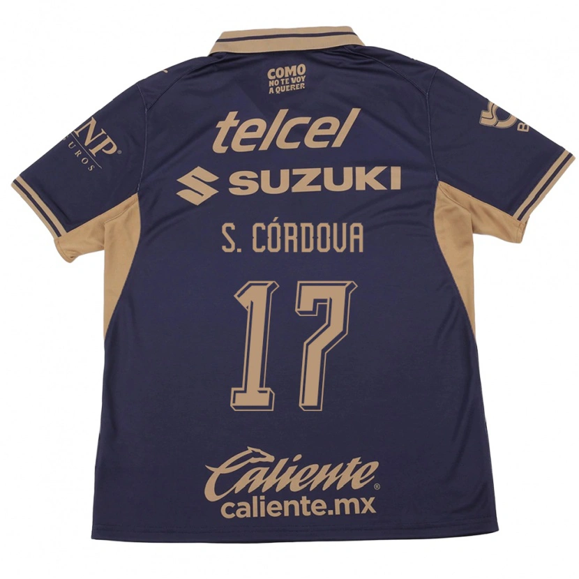 Danxen Kinder Sebastián Córdova #17 Lila Braun Heimtrikot Trikot 2026/27 T-Shirt