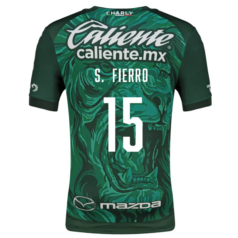 Danxen Kinder Sebastián Fierro #15 Grün Schwarz Heimtrikot Trikot 2026/27 T-Shirt