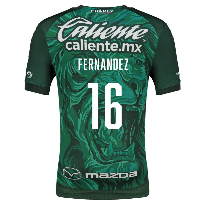 Danxen Kinder Omar Fernández #16 Grün Schwarz Heimtrikot Trikot 2026/27 T-Shirt