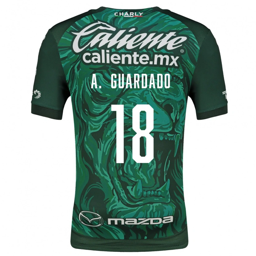 Danxen Kinder Andres Guardado #18 Grün Schwarz Heimtrikot Trikot 2026/27 T-Shirt