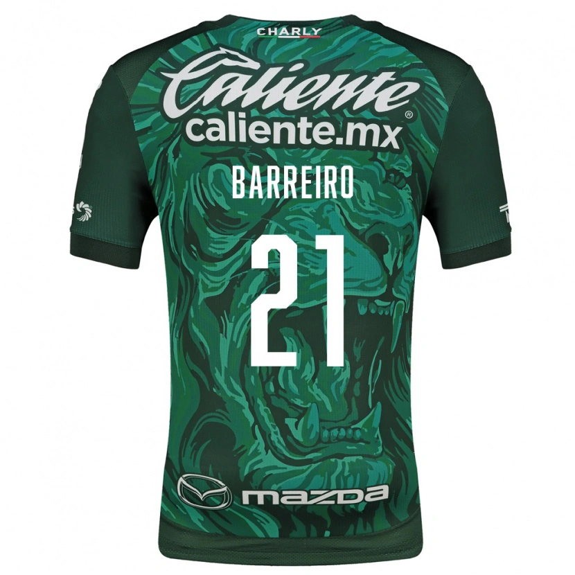 Danxen Kinder Stiven Barreiro #21 Grün Schwarz Heimtrikot Trikot 2026/27 T-Shirt