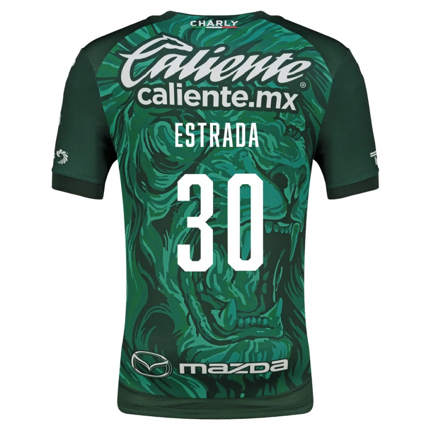 Danxen Kinder Ángel Estrada #30 Grün Schwarz Heimtrikot Trikot 2026/27 T-Shirt