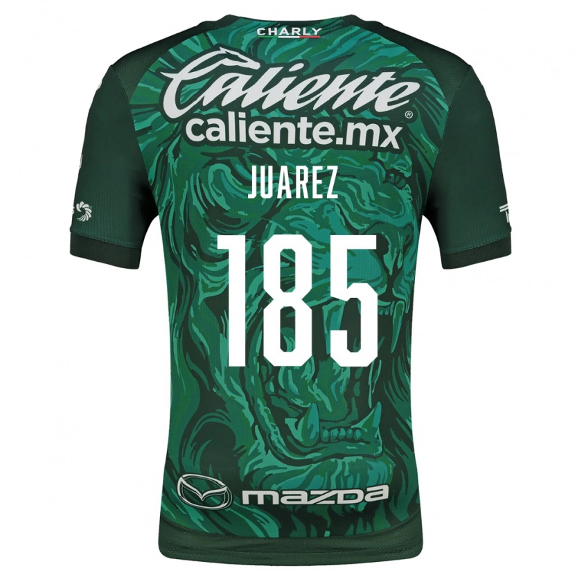 Danxen Kinder Moisés Juárez #185 Grün Schwarz Heimtrikot Trikot 2026/27 T-Shirt