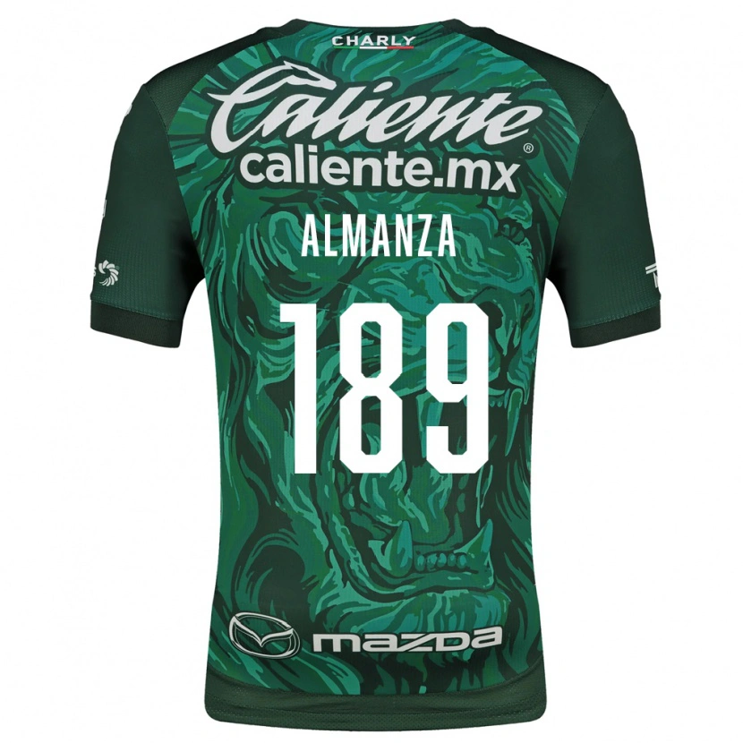 Danxen Kinder Román Almanza #189 Grün Schwarz Heimtrikot Trikot 2026/27 T-Shirt