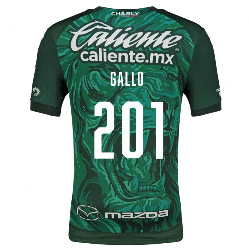 Danxen Kinder Andrés Gallo #201 Grün Schwarz Heimtrikot Trikot 2026/27 T-Shirt