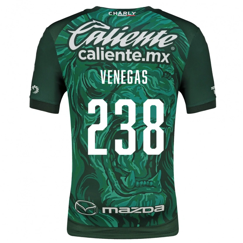 Danxen Kinder Luis Venegas #238 Grün Schwarz Heimtrikot Trikot 2026/27 T-Shirt