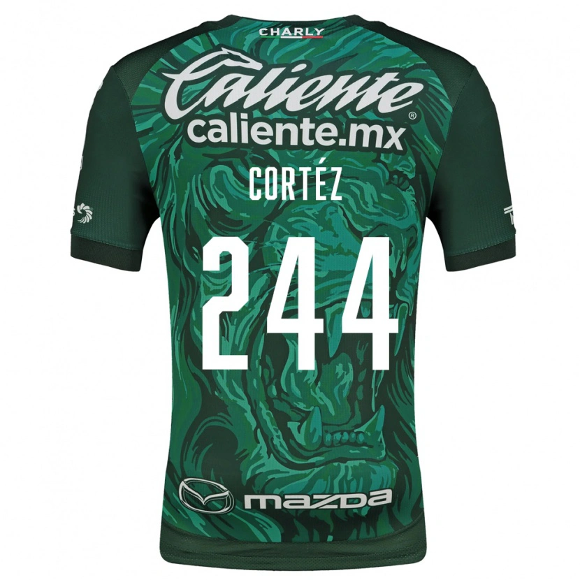Danxen Kinder Brayan Cortéz #244 Grün Schwarz Heimtrikot Trikot 2026/27 T-Shirt