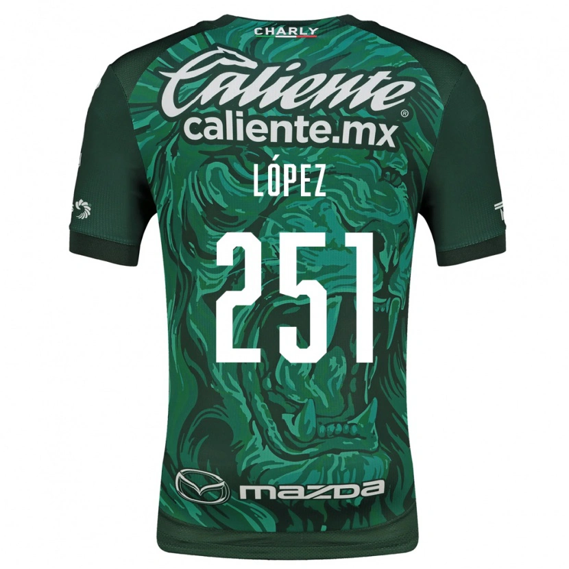Danxen Kinder Iván López #251 Grün Schwarz Heimtrikot Trikot 2026/27 T-Shirt