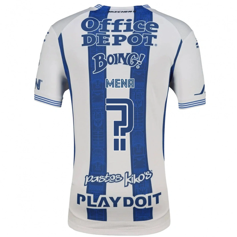 Danxen Kinder Ángel Mena #0 Weiß Marineblau Heimtrikot Trikot 2026/27 T-Shirt