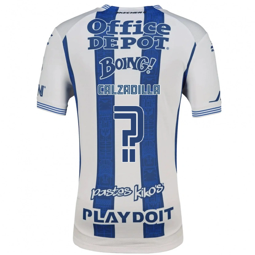 Danxen Kinder Luis Calzadilla #0 Weiß Marineblau Heimtrikot Trikot 2026/27 T-Shirt