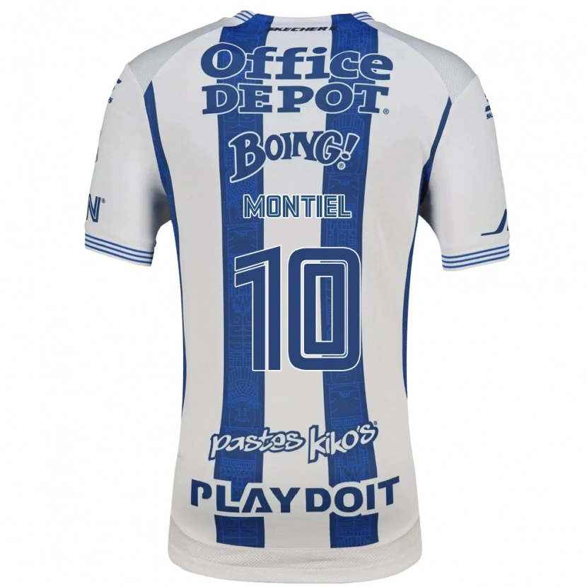 Danxen Kinder Elías Montiel #10 Weiß Marineblau Heimtrikot Trikot 2026/27 T-Shirt