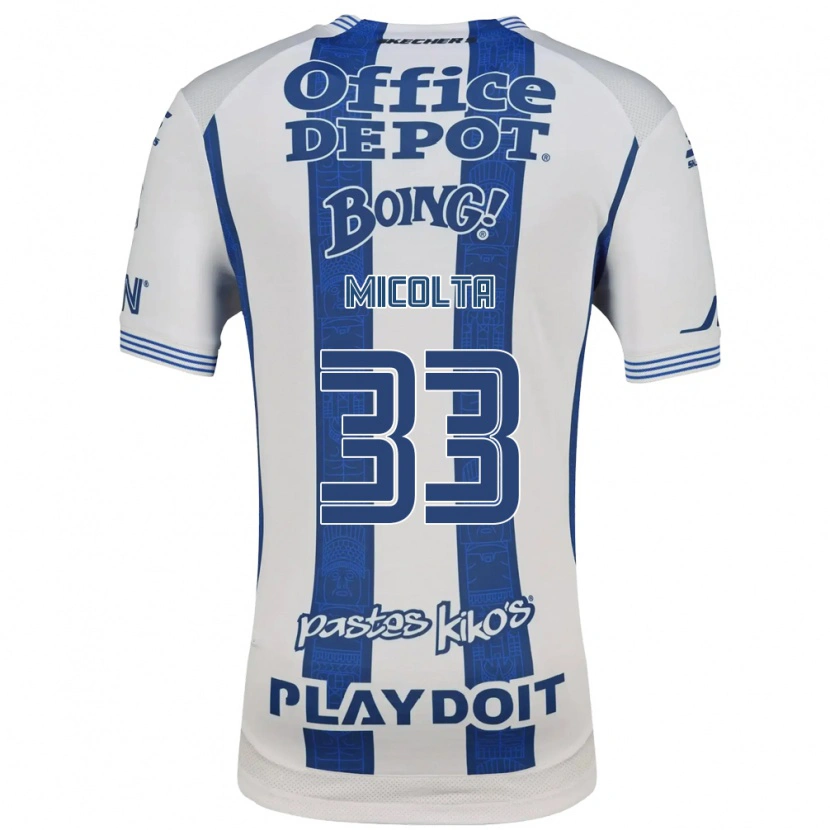 Danxen Kinder Andrés Micolta #33 Weiß Marineblau Heimtrikot Trikot 2026/27 T-Shirt