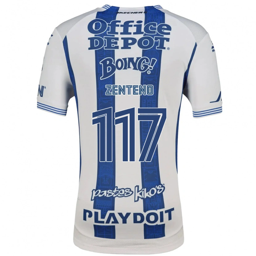 Danxen Kinder Gustavo Zenteno #117 Weiß Marineblau Heimtrikot Trikot 2026/27 T-Shirt